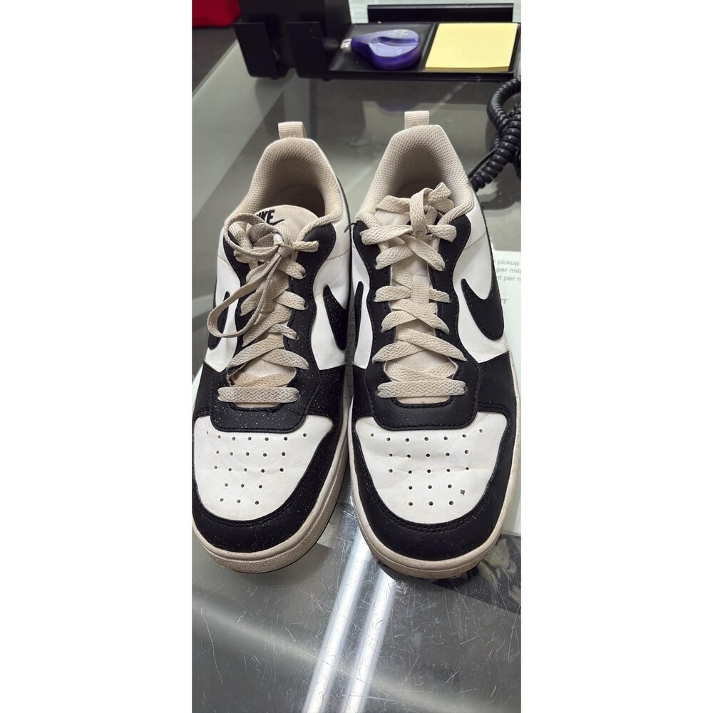 Nike Dunk Low black and white trainers size 5.5